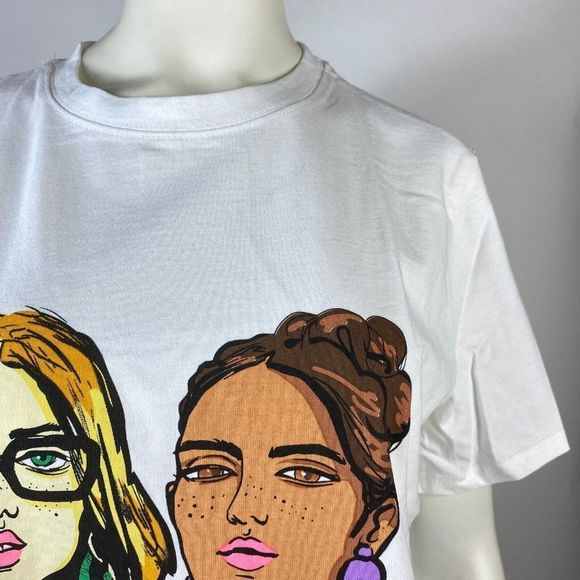 ZARA T-SHIRT PRINT WITH GIRLS - Picture 5 of 6